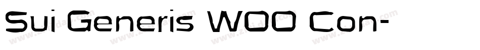 Sui Generis W00 Con字体转换
